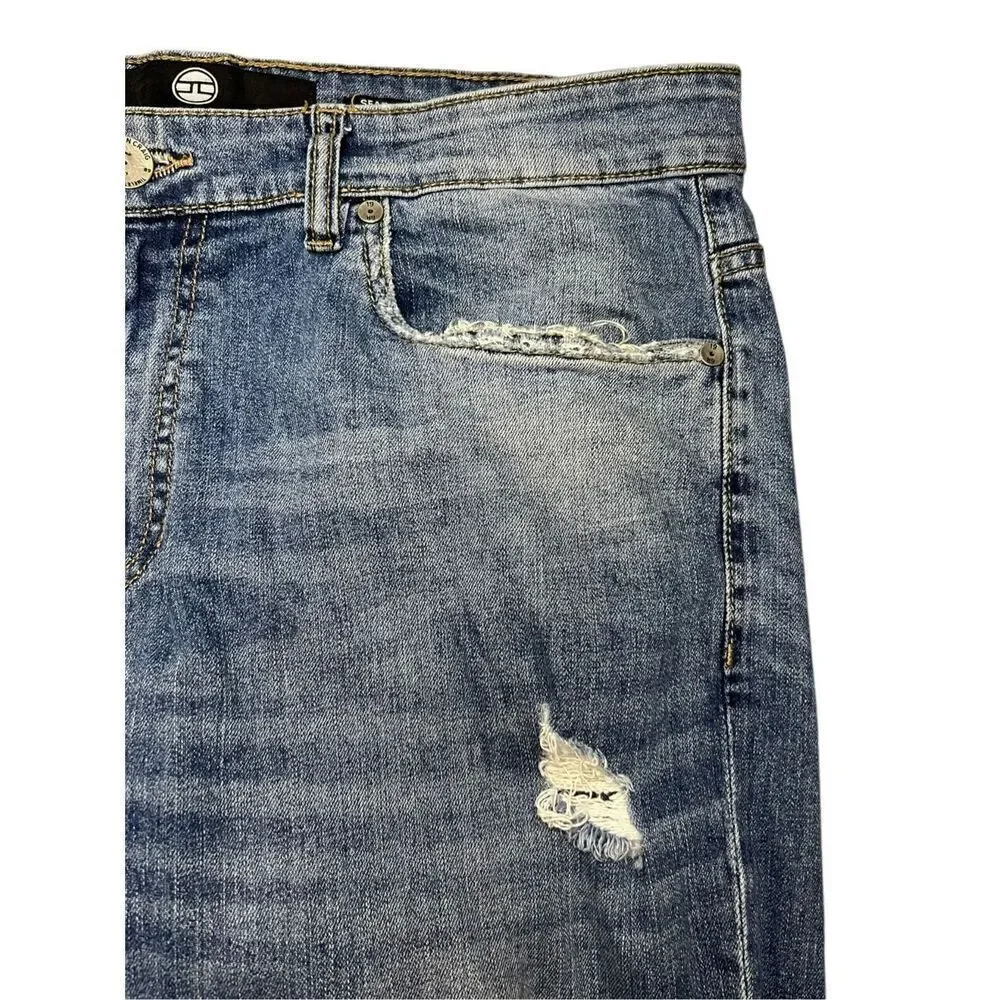 Jordan Craig Sean Men’s Distressed Denim Jeans Stretch Relaxed Fit 36/32‎
